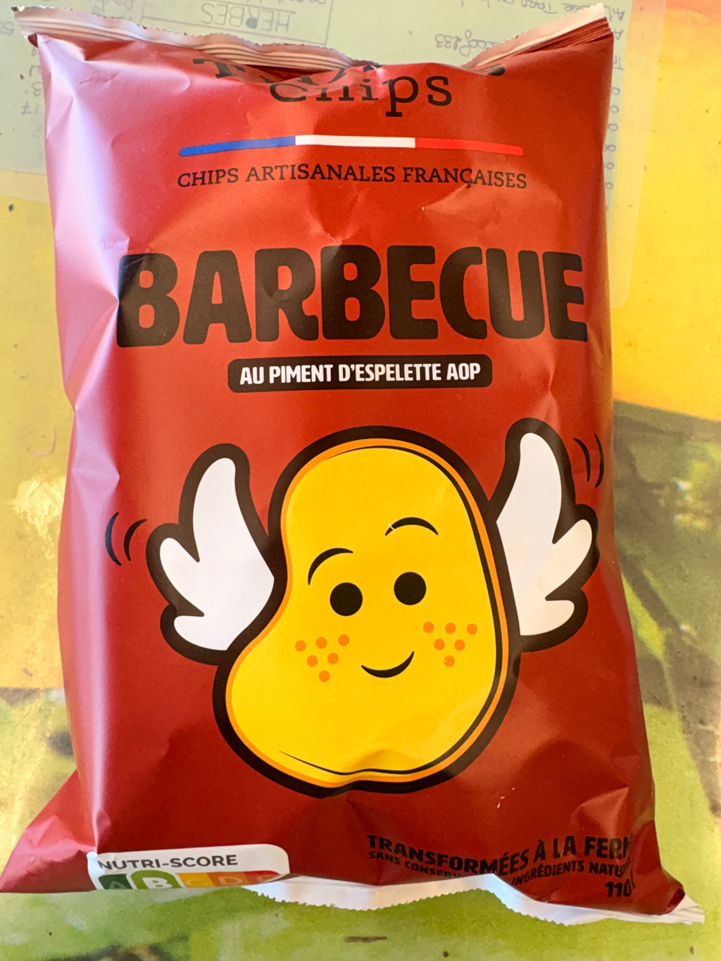 Chips françaises saveur barbecue paquet de 110grs