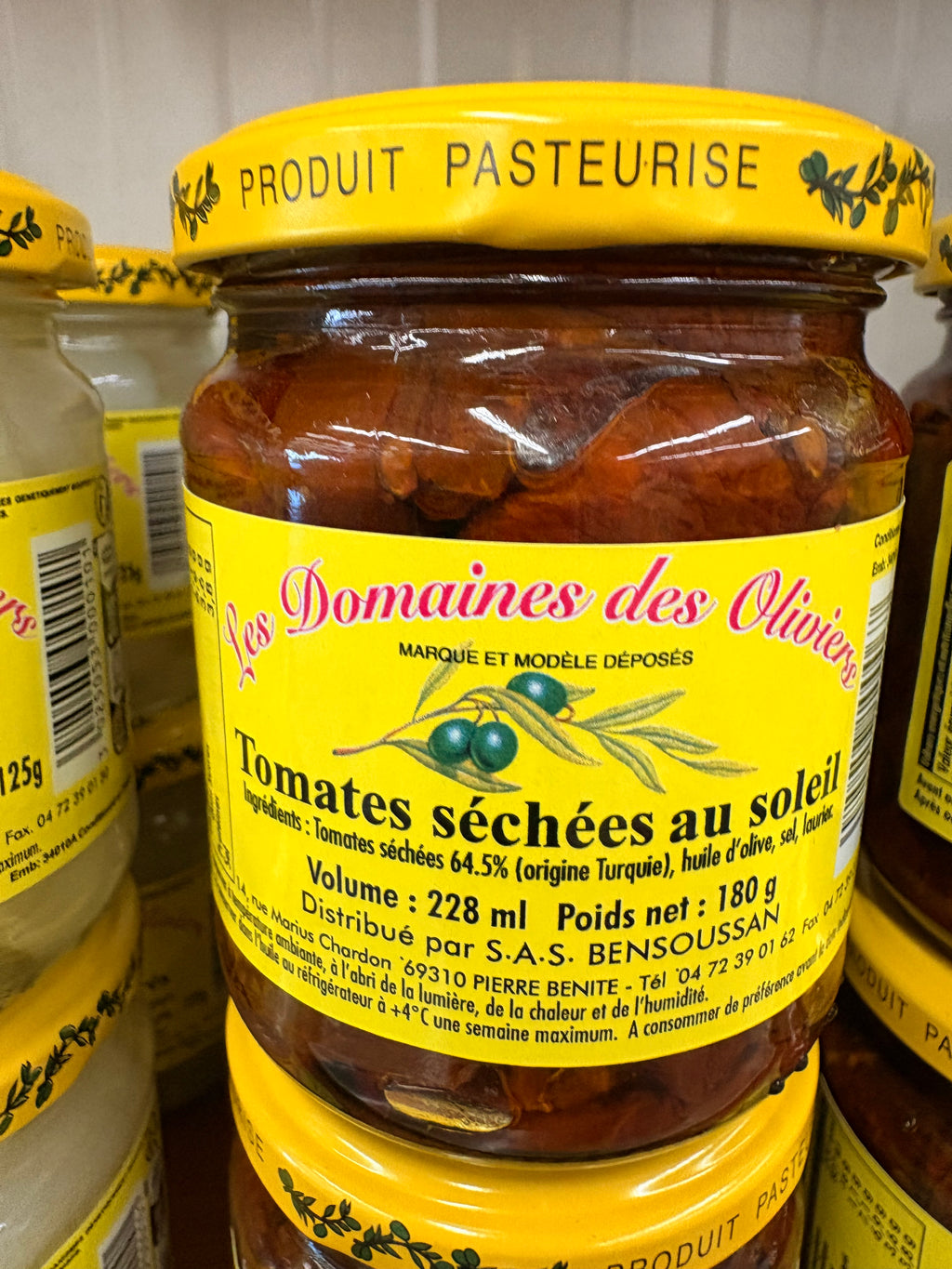 Tomates séchées pot 180grs
