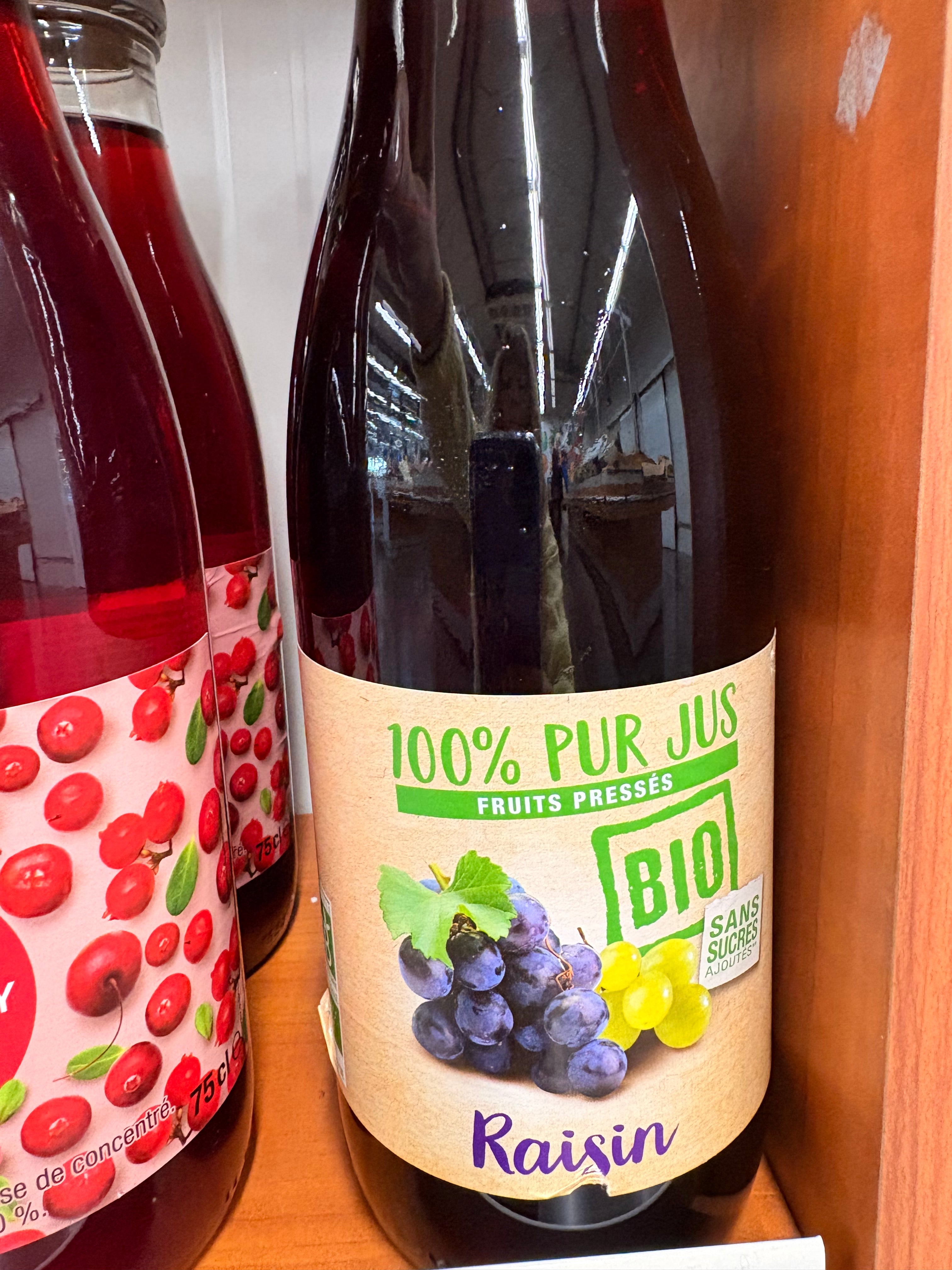 Pur jus de raisin bio