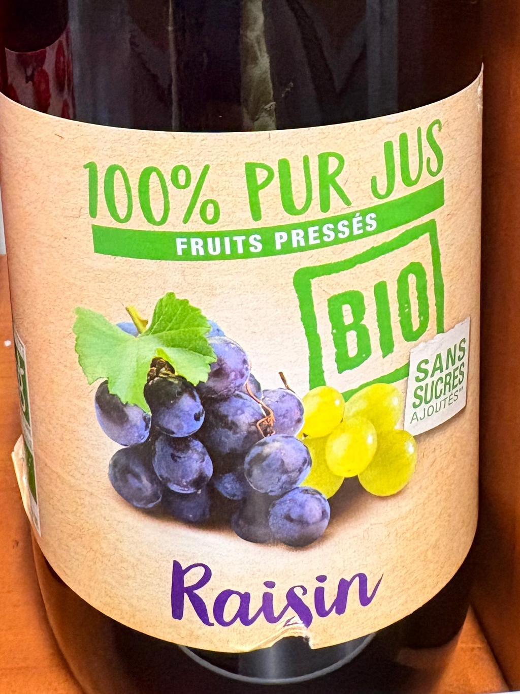 Pur jus de raisin bio