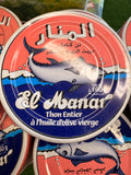 Thon entier « El Manar » a l’huile d’olive boîte de 140grs