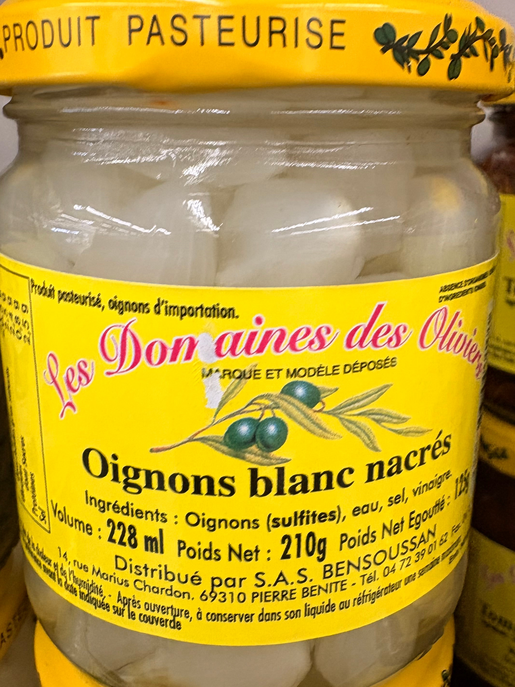 Oignons blancs nacrés