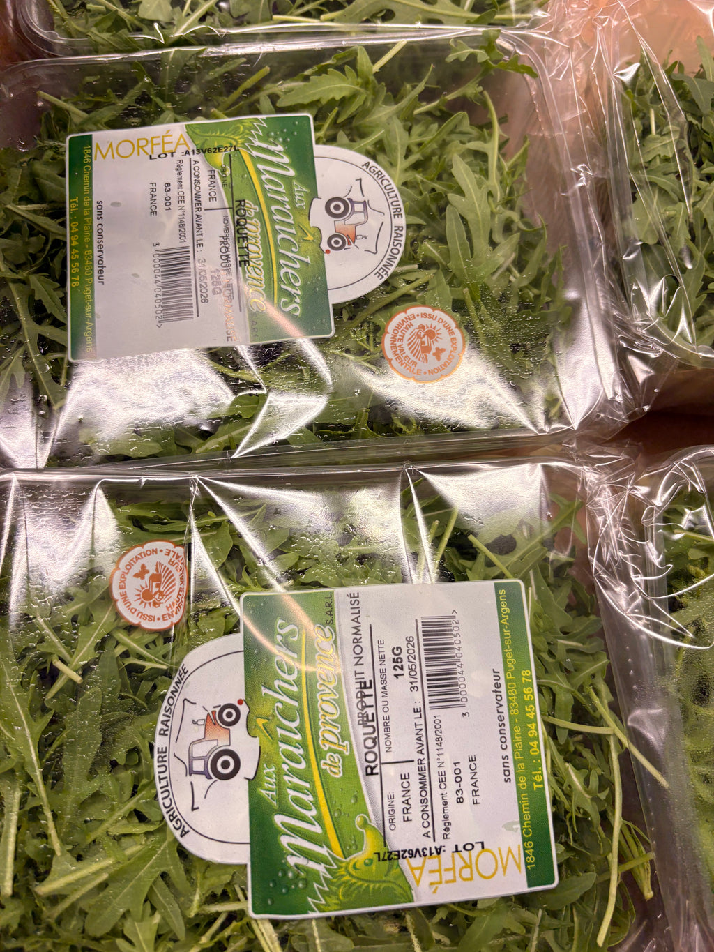 Roquette agriculture Raisonnée en barquette de 125 grs