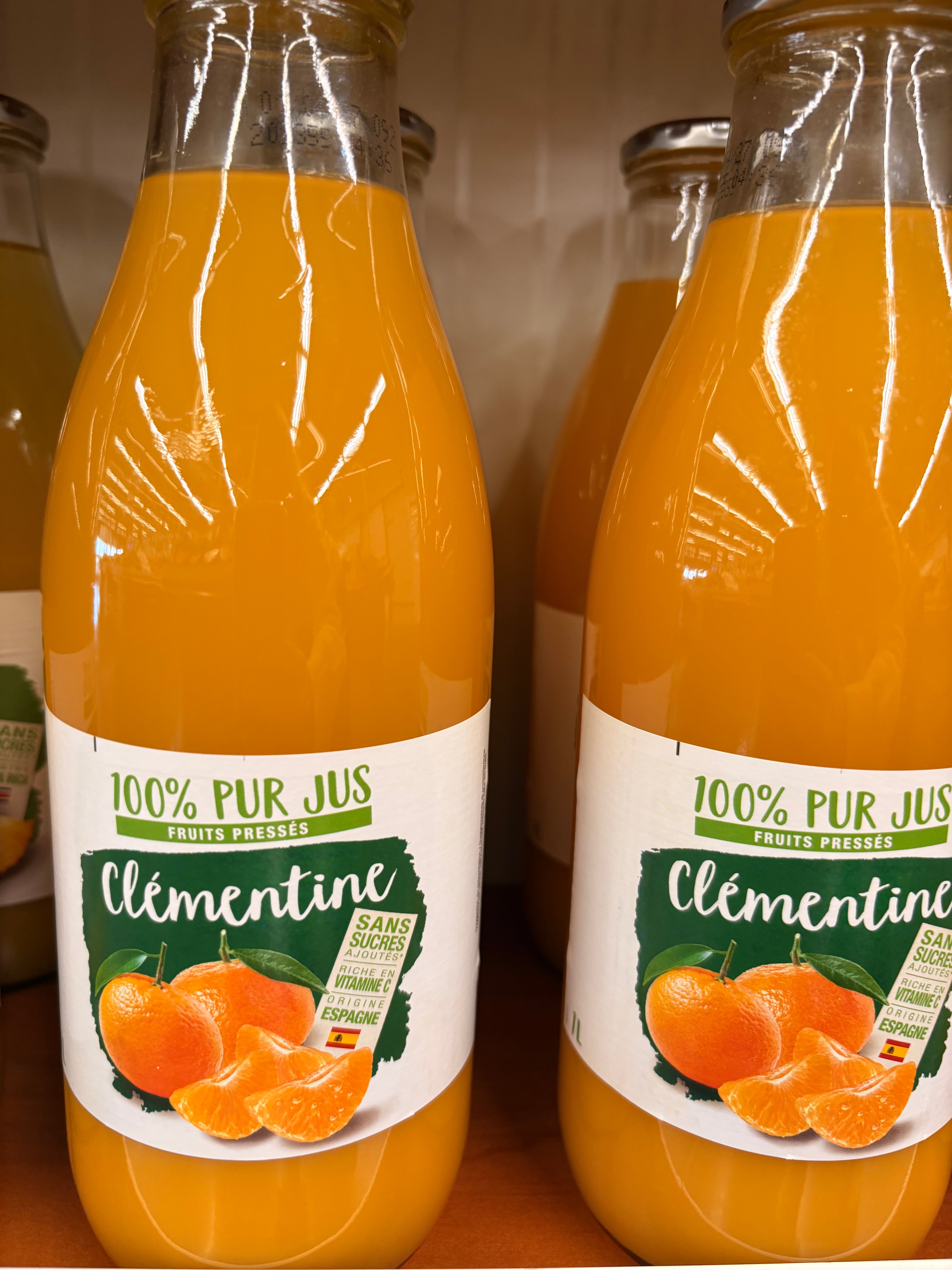 Pur jus de clémentine