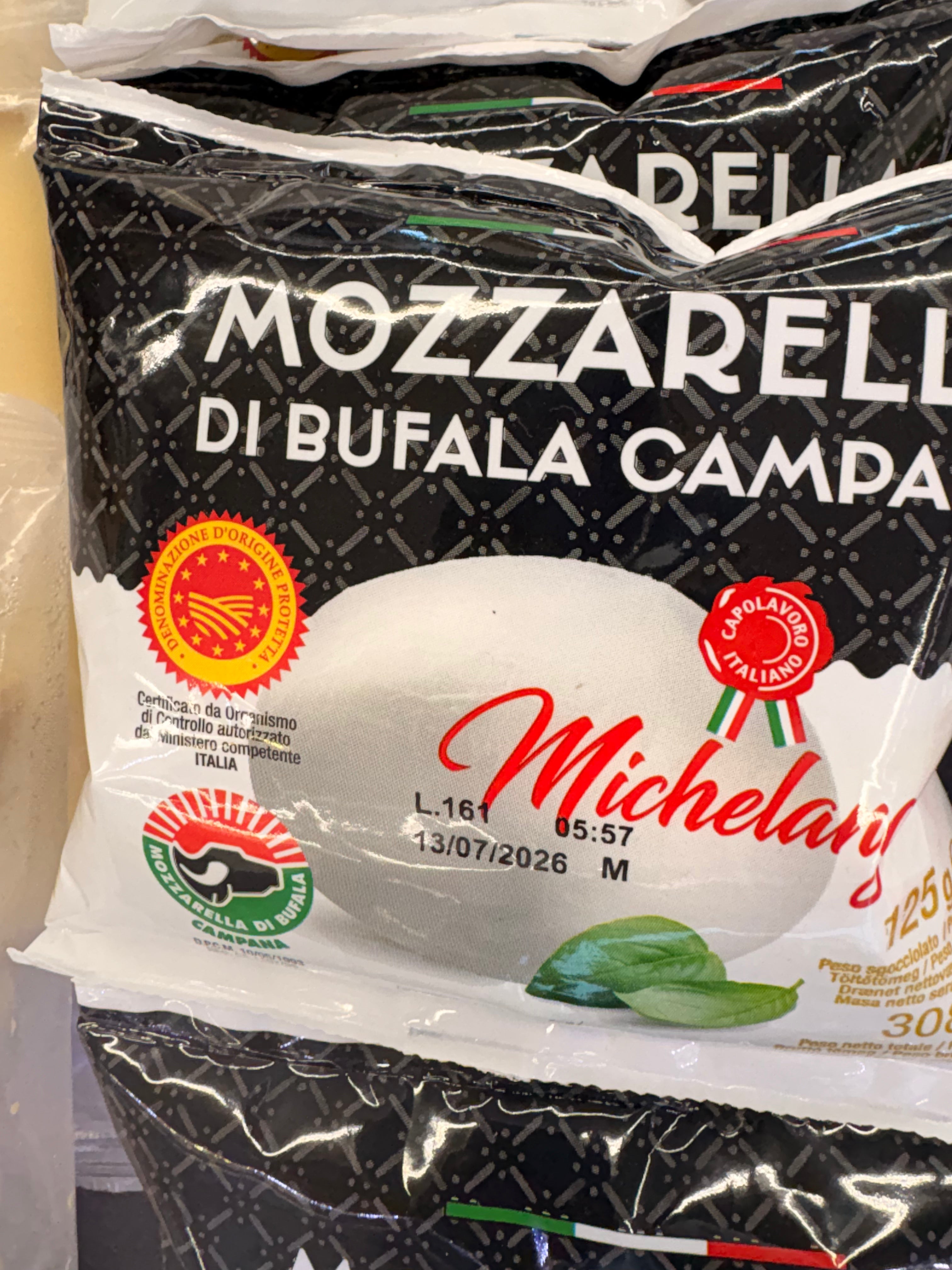 Mozzarella 125 grs