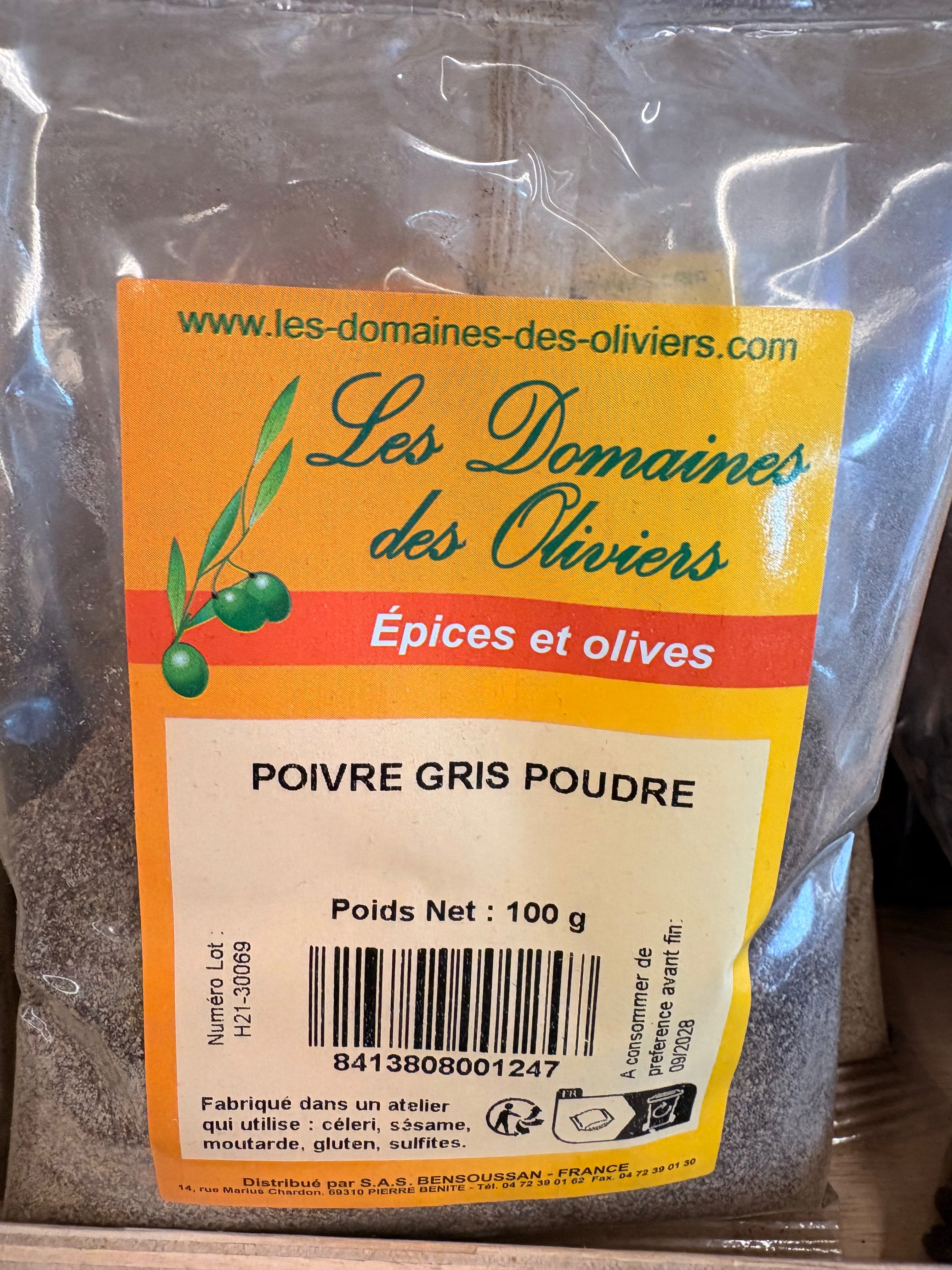 Poivre gris poudre