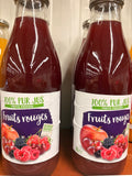 Jus de fruits rouges