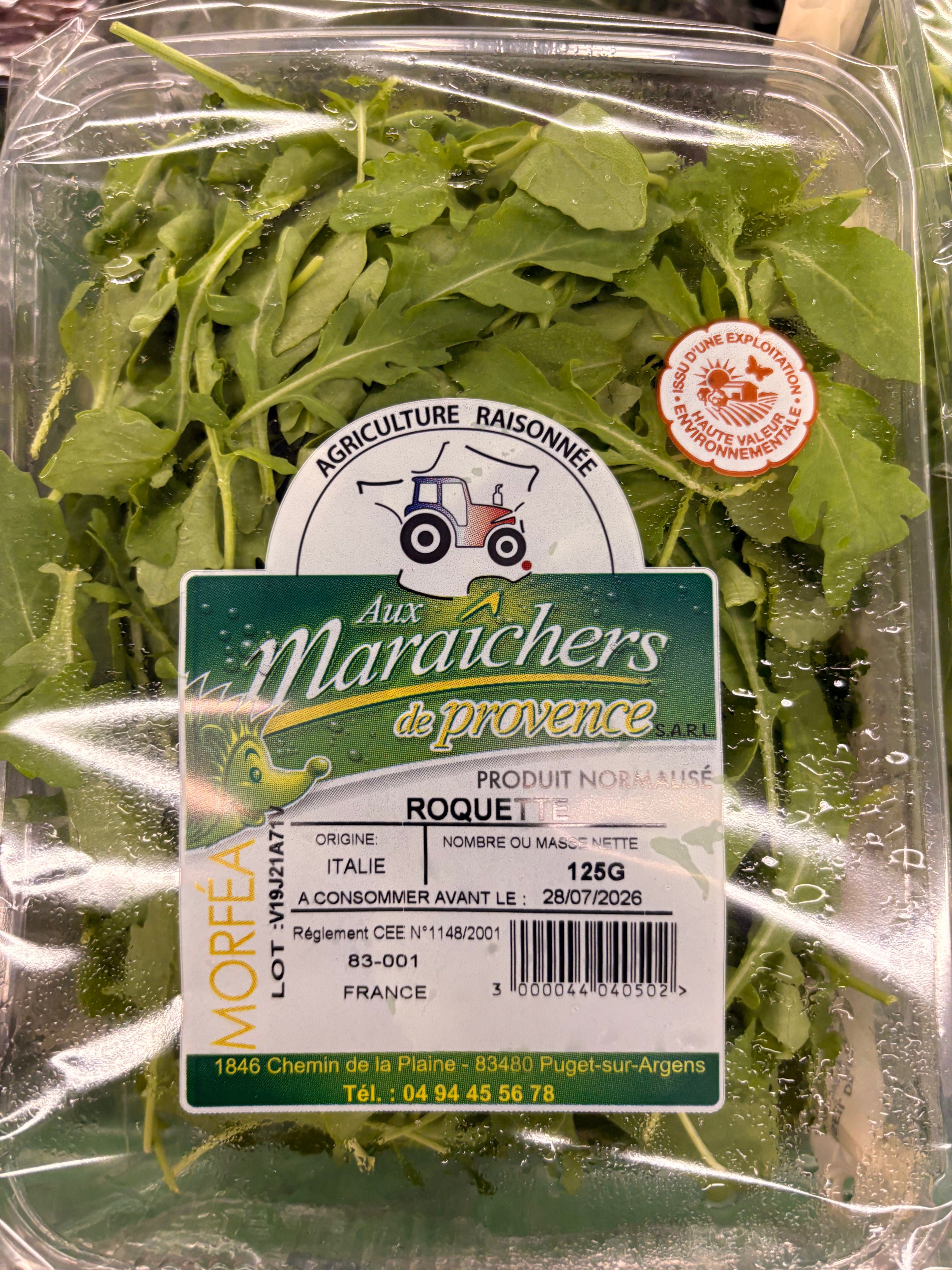 Roquette agriculture raisonnée