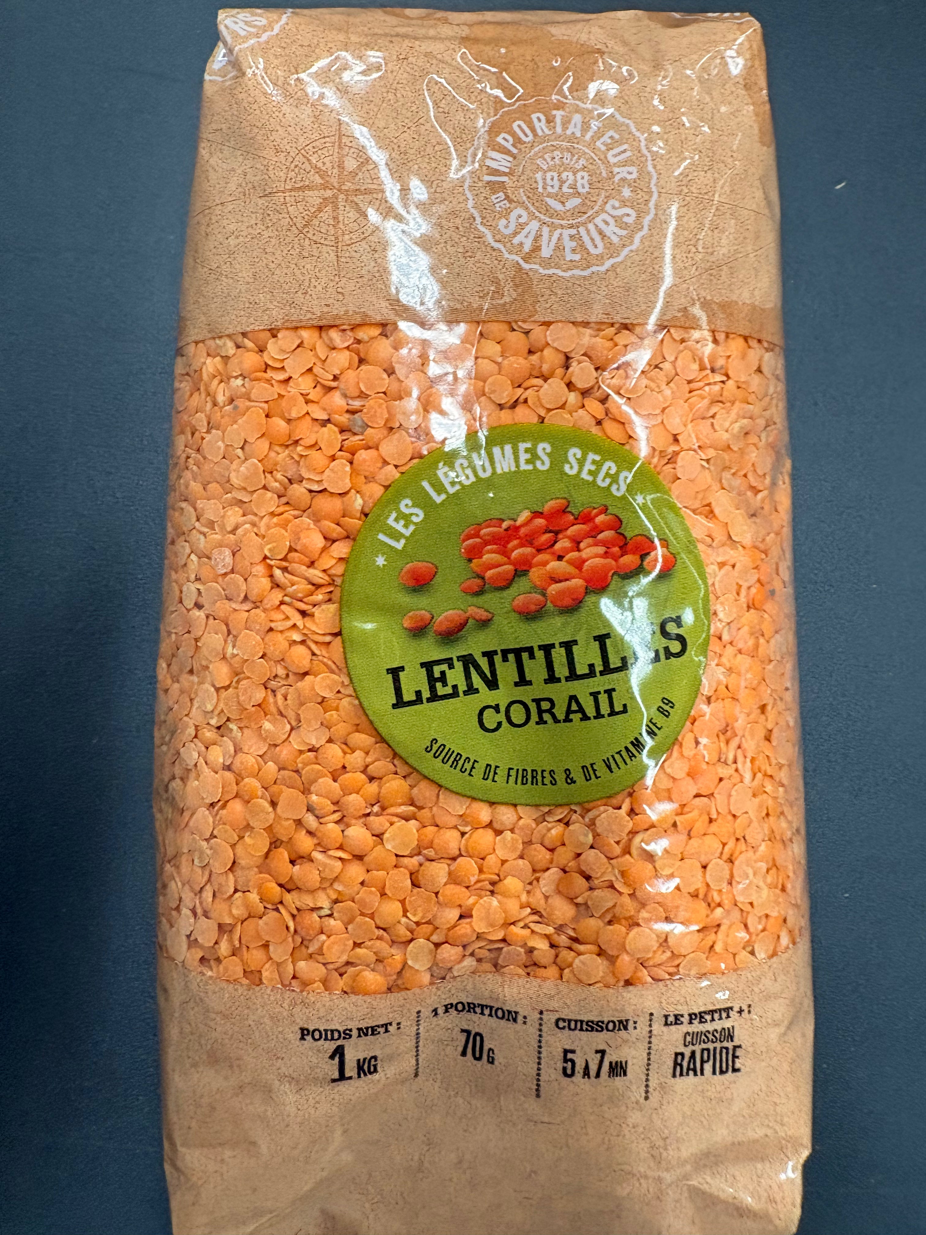 Lentilles Corail