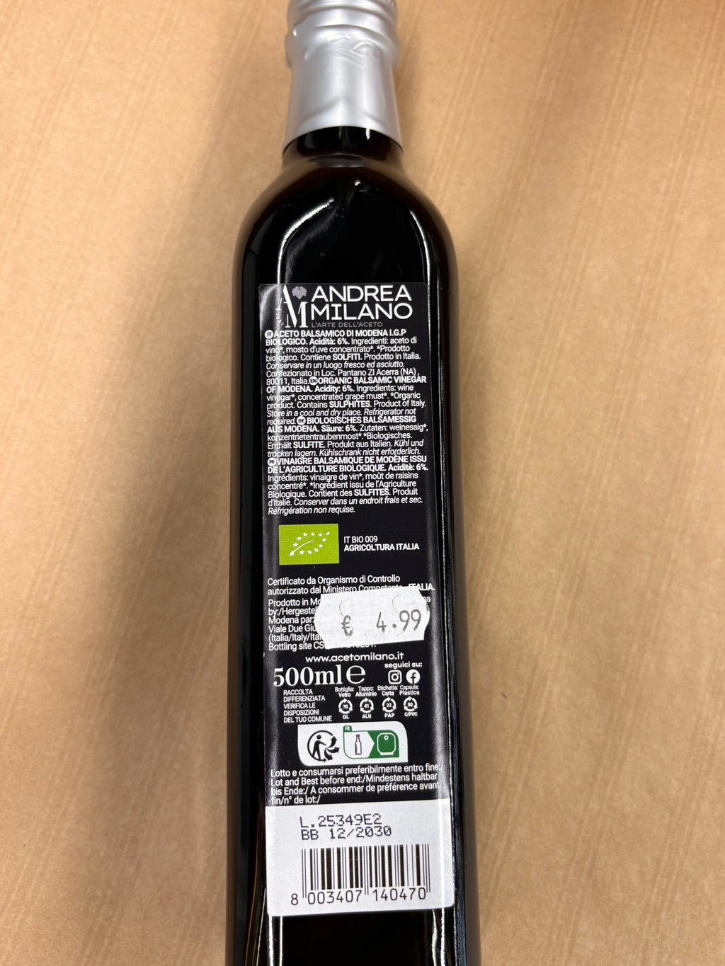 Vinaigre balsamique BIO